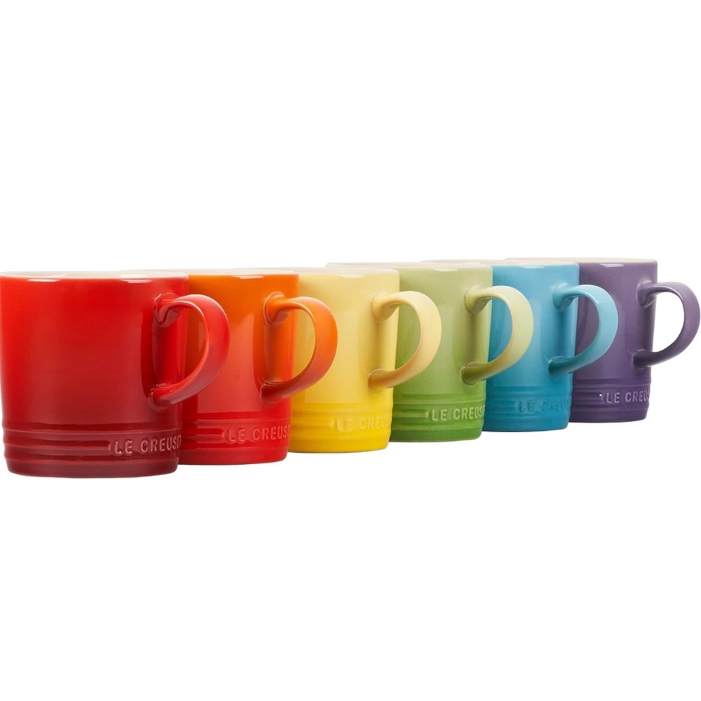 Brand New Rainbow Le Creuset mugs (set of 6)